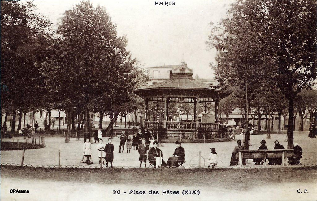 PARIS - Place des Fêtes (XIX°) - Editeur : C.P.n°503.